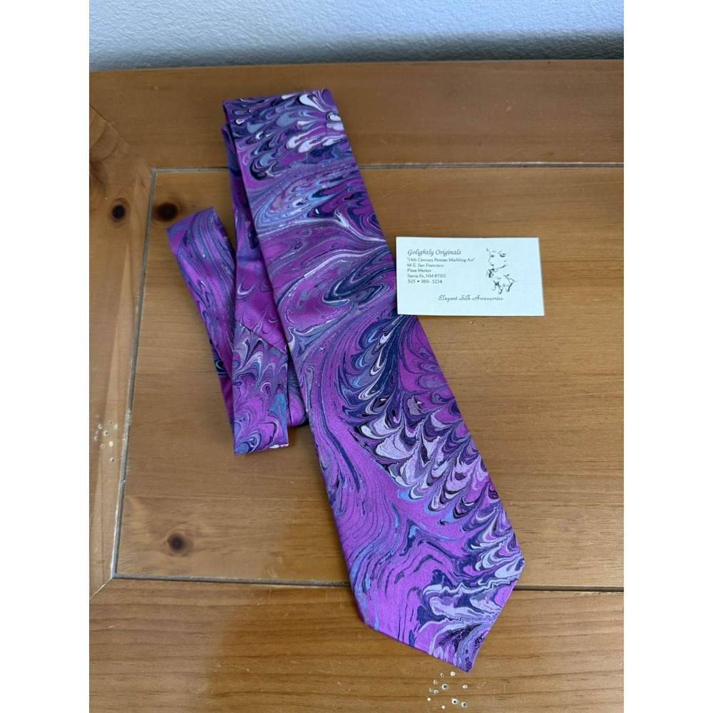 Vintage Silk Tie By Golightly Originals Santa Fe NM‎